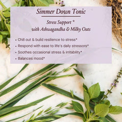 Close-up of Milky Oats, Tulsi and Skullcap herbs
