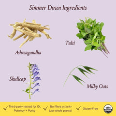 Calm and mellow mood concept with herbs