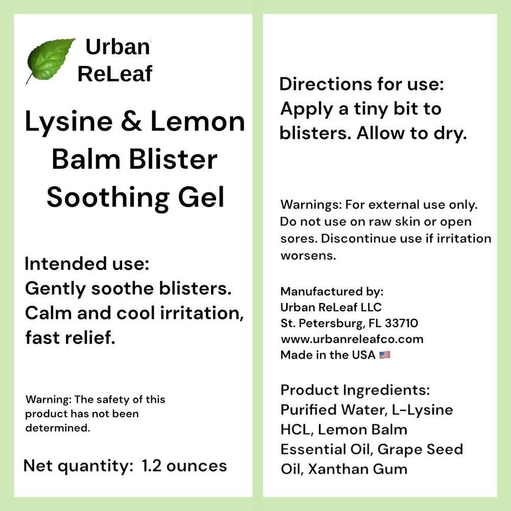 Urban ReLeaf gel drying time demonstrated on skin indicates quick non-messy wear.