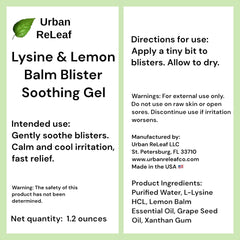 Urban ReLeaf gel drying time demonstrated on skin indicates quick non-messy wear.
