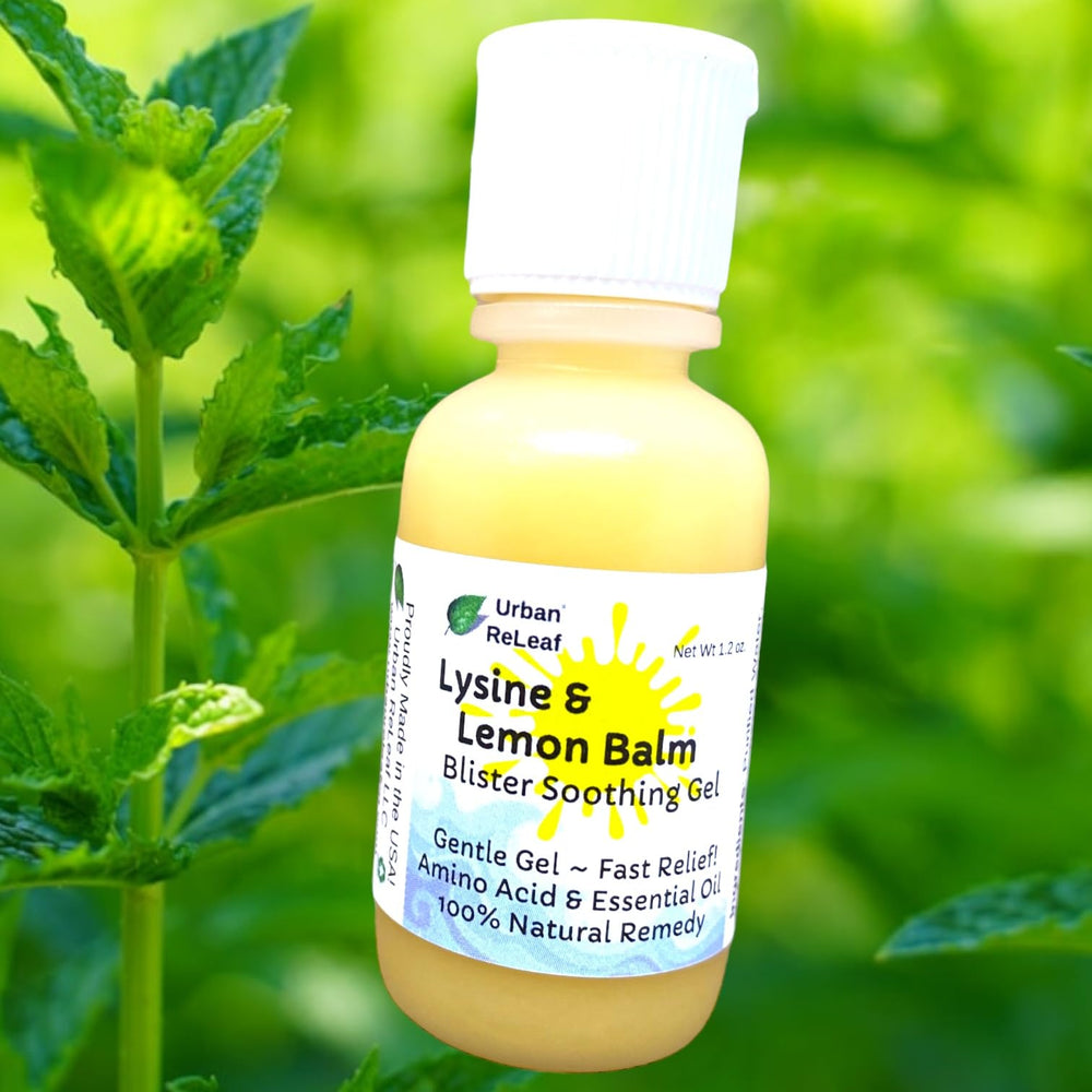 Urban ReLeaf blister gel packaging on shelf suggests ready-to-use relief option.