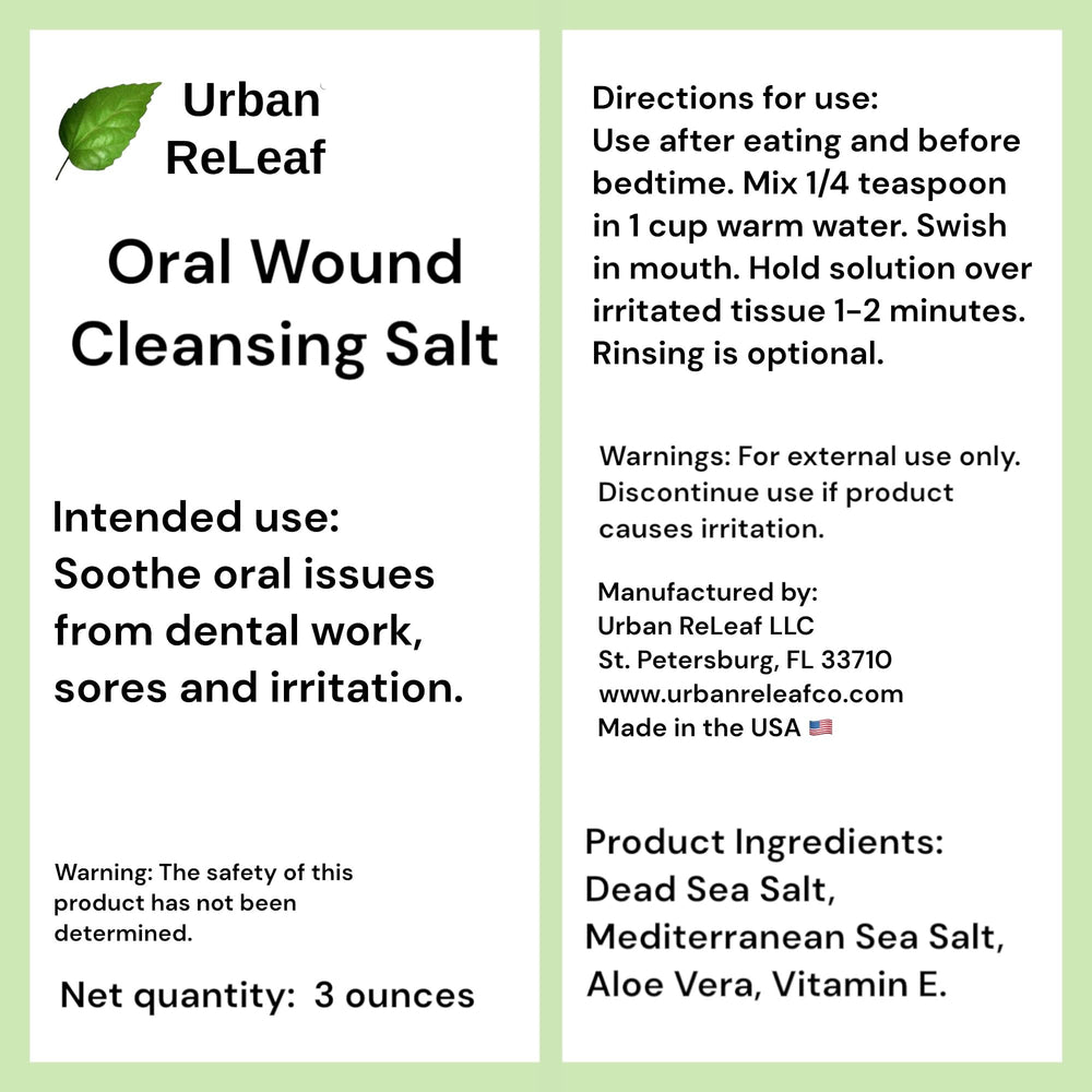 Illustration of use: oral care for braces, canker sores and dentures