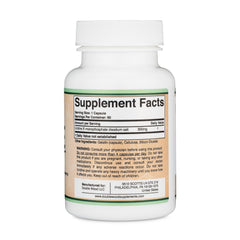 Supplement facts panel for Uridine Monophosphate