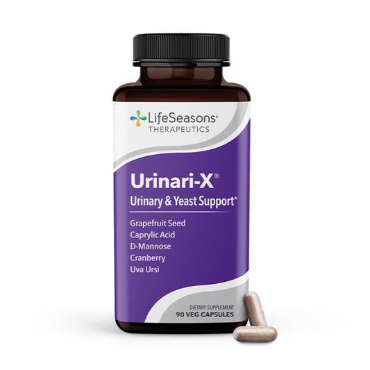 Urinari-X bottle with label and 90 capsules