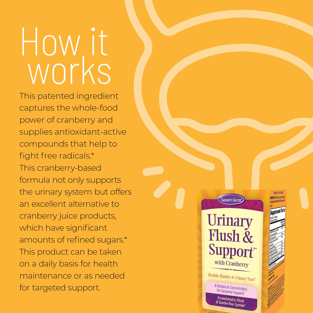 60 capsules container of Urinary Flush & Support