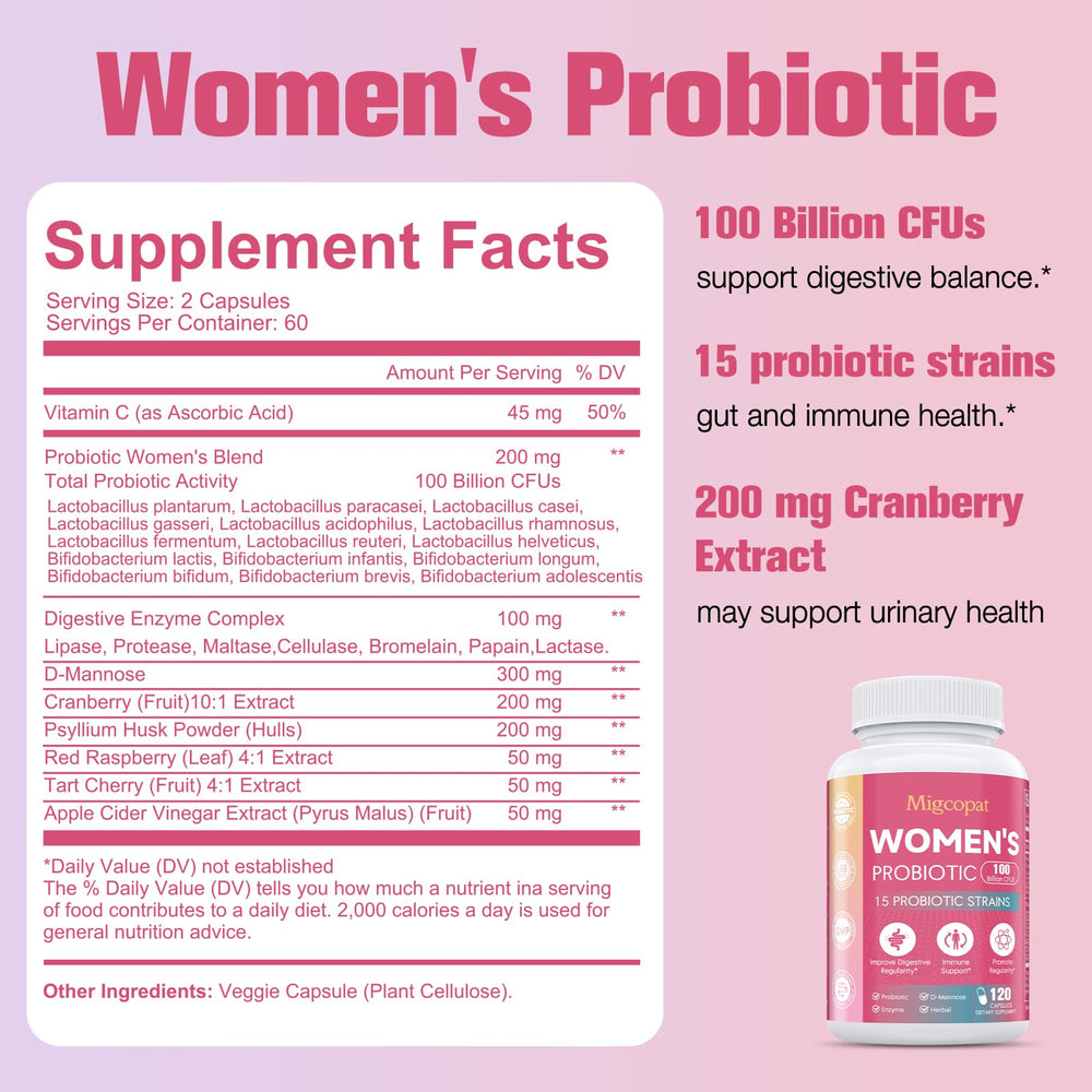 Urinary tract health with D-Mannose and Cranberry extract