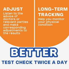 Kit contents and packaging details for the urine test strips