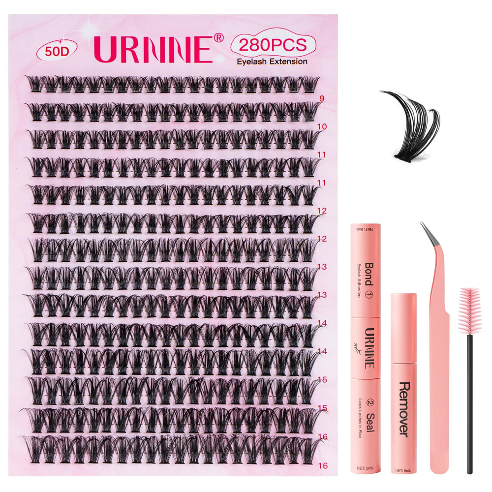 URNNE DIY lash extension kit cover showcases a tidy, portable setup for lash sessions.