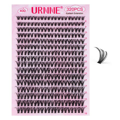 URNNE packaging and instruction guide for DIY lash setup.
