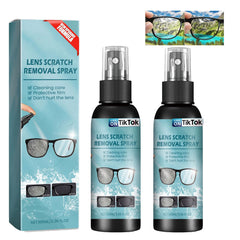 Urnuos Lens Scratch Remover spray bottle close-up