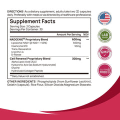 Urolithin A and D-Ribose included in female anti-aging formula