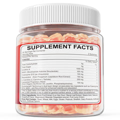 Serving suggestion showing two gummies per day