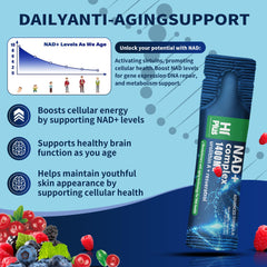 Urolithin A ingredient highlighted in NAD+ liquid formula