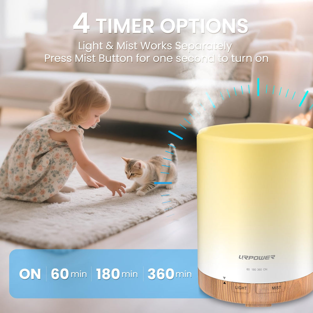 4 timer settings for diffusion on URPOWER diffuser