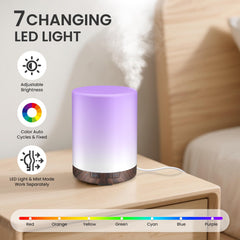 Close-up of 7 color-changing LED lights on URPOWER diffuser