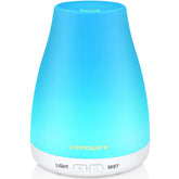URPOWER 2nd Version Essential Oil Diffuser in white, front view