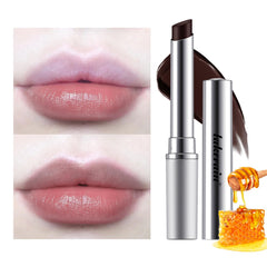 URQT Dark Cherry Tint Balm on lips delivers natural shine and moisture.