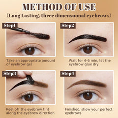 Ursoulney brow gel thin brush tip applying precise color.