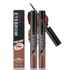 Ursoulney Temporary Peel Off Brow Gel in action for defined brows.