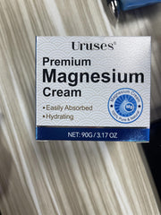 Uruses Magnesium Cream application on neck and shoulders for targeted care