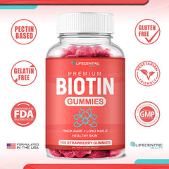 Made in USA kosher certified biotin gummies