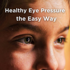 Made in the USA label on eye health supplement bottle