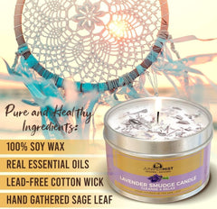 USA-made soy wax candle with lead-free wick