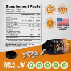 Made in USA label on Vitamin D3 K2 bottle