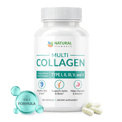 Made in the USA non-GMO collagen supplement bottle