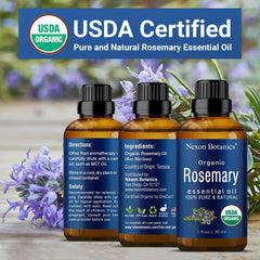 USA-packaged Nexon Botanics rosemary essential oil