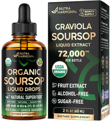 USDA Organic Graviola Soursop Bitters Liquid bottle front view