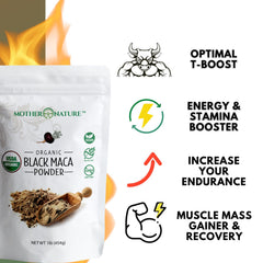 USDA Organic label on Maca powder container