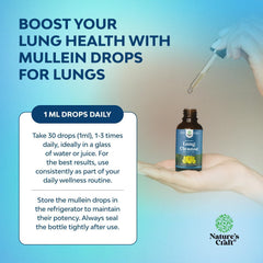 Dropper releasing mullein tincture under the tongue