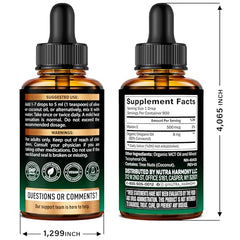 USDA Organic oregano oil drops bottle with Vitamin E