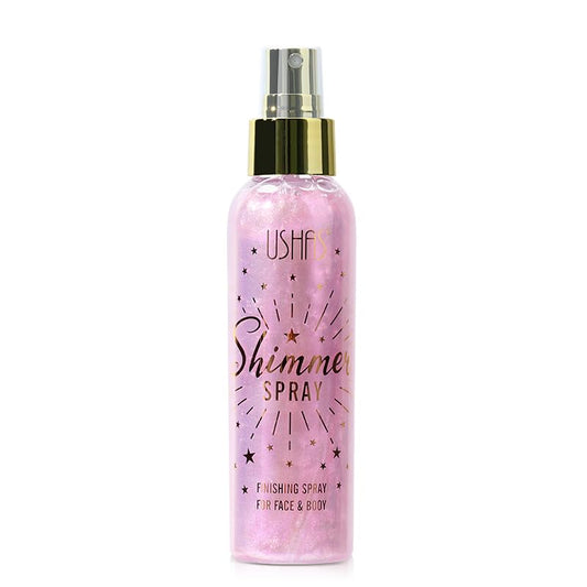 USHAS body glitter spray bottle adds portable sparkle for festivals and performances.