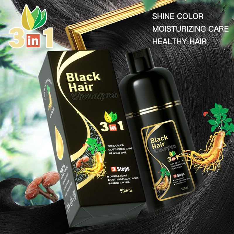 USMATEK rich black shine after use on hair