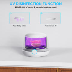 USRIXITECH Ultrasonic Retainer Cleaner Pro - dentures cleaning in progress