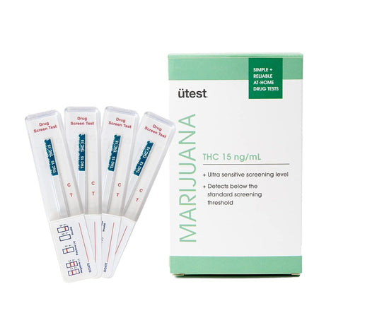 Hero image: UTest THC 15 ng/mL home test strips 4-pack