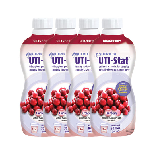 UTI-STAT Nutricia cranberry flavor medical food 30 oz bottle case of 4 – front view