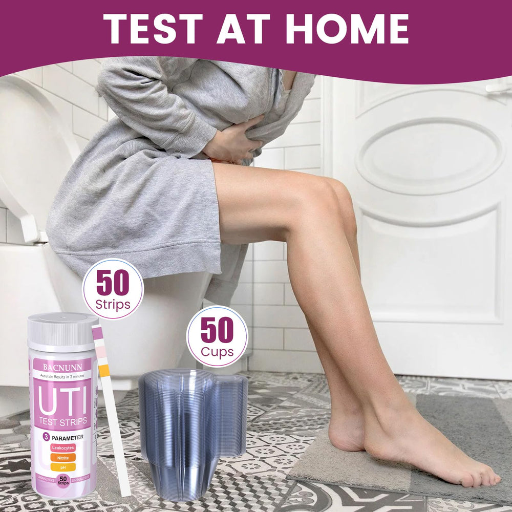 3-in-1 UTI home testing kit detecting Leukocytes, Nitrite and pH
