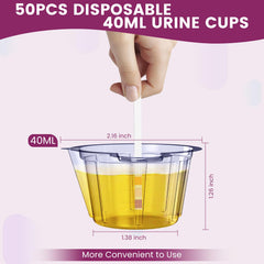 Easy-to-read color chart on UTI test strip bottle