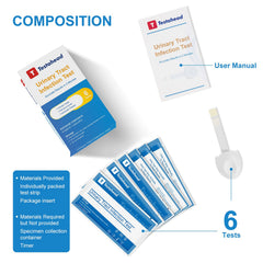 Packaging of UTI Test Strips (6 Pack)