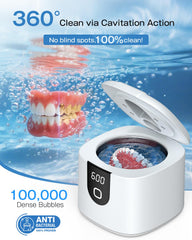 Ultrasonic cleaner with four UV lights for deep cleaning