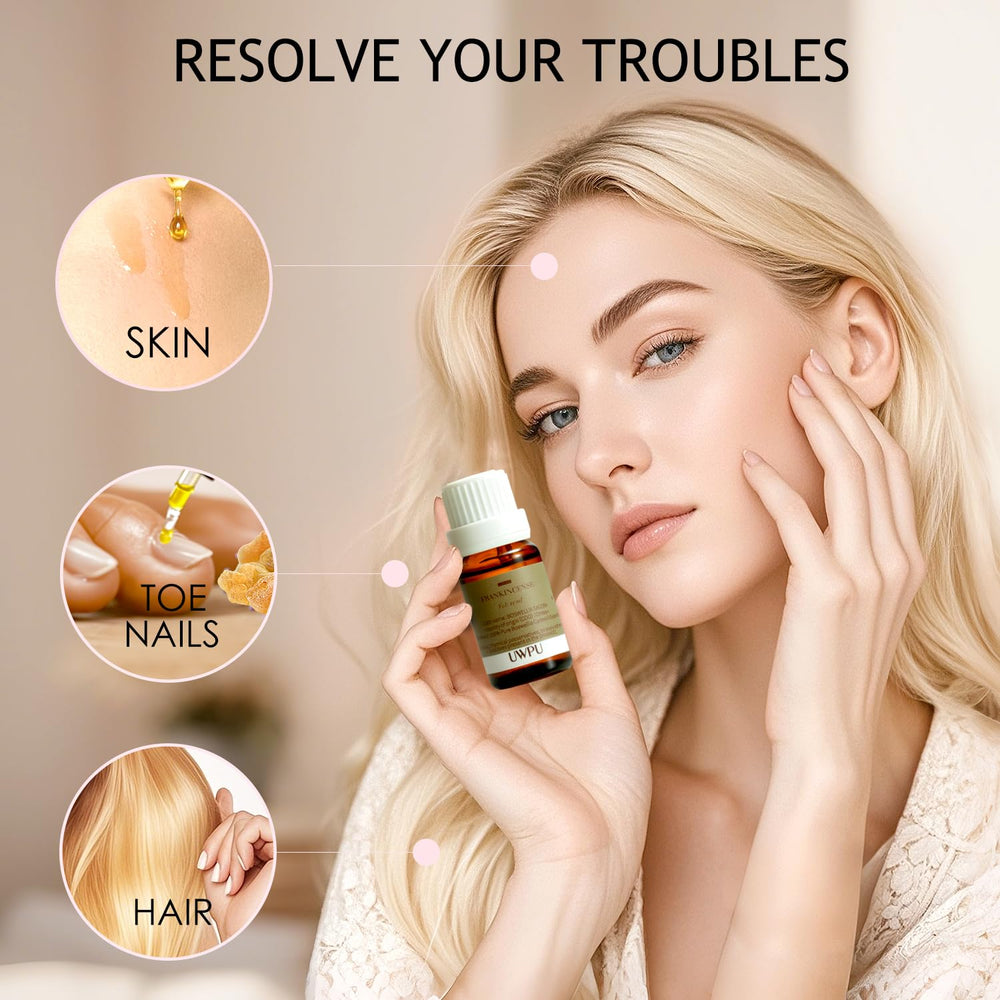 UWPU frankincense oil for skin care adds a soothing ritual