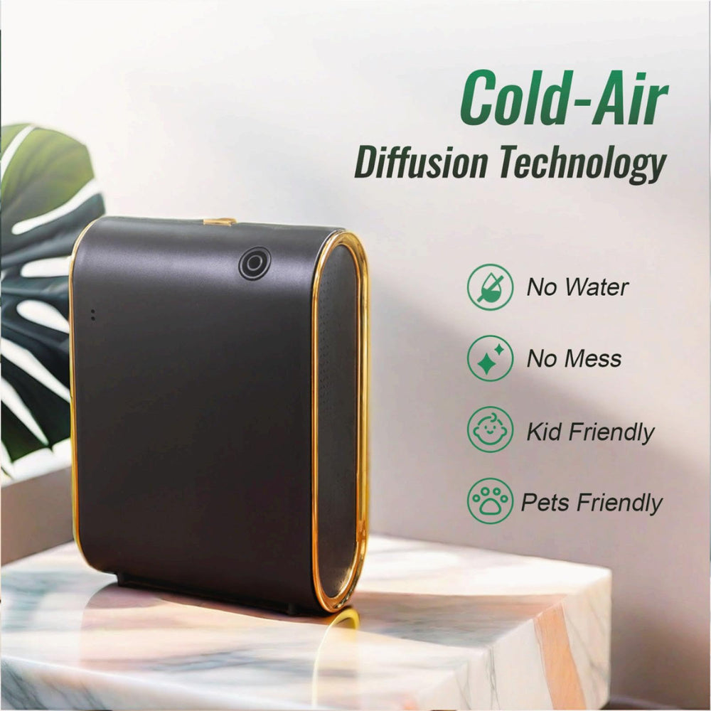 UXIKAPEEN Scent Air Machine, black control panel, quick Bluetooth pairing