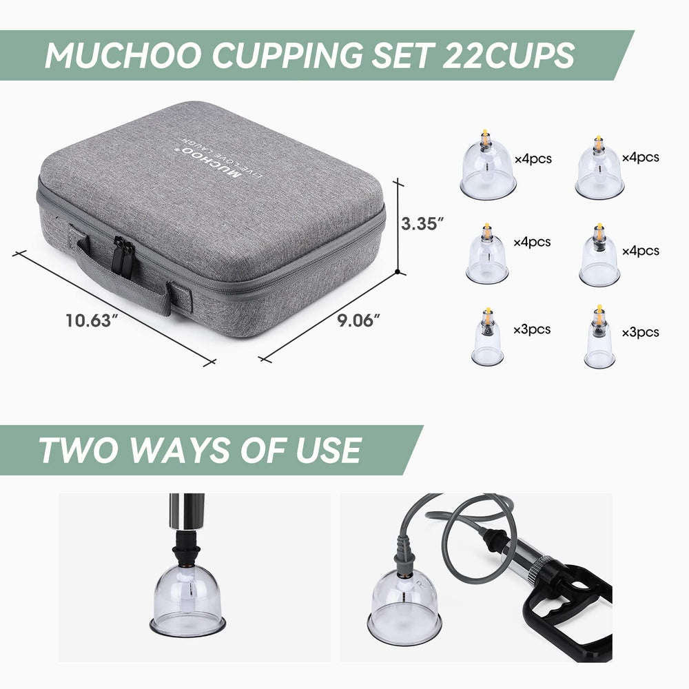 Vacuum pump and extension tube for cupping set