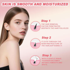 VACVOIIVCE Bare Basics cream application on arm for quick, smooth skin.