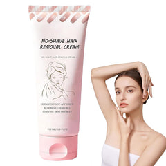 VACVOIIVCE Bare Basics cream bottle showing at-home hair removal and hydration benefits.