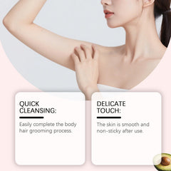 VACVOIIVCE Bare Basics cream after hair removal showing healthy-looking skin.