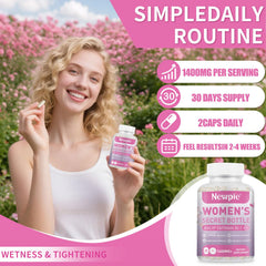 Blister pack of Vaginal Moisturizer Capsules with Kacip Fatimah and Slippery Elm